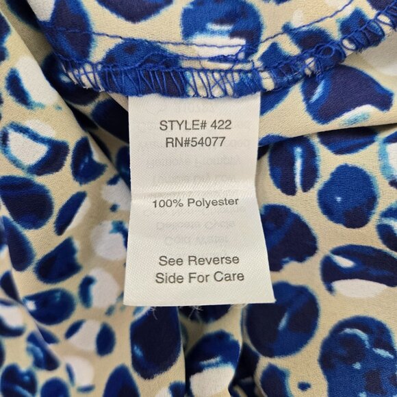 Cabi Blue Jewel Tunic Belted Button Down Shirt Dress Size Small *Missing Belt* - Picture 9 of 9